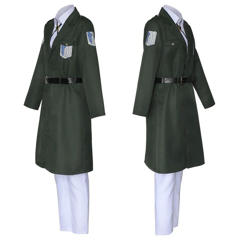 Attack on Titan Eren Levi Green Cosplay Costume Shingeki No Kyojin