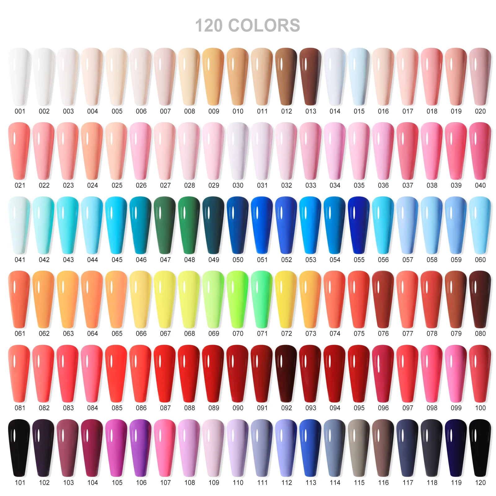 FZANEST 120colors Gel Nail Polish Custom Logo Soak Off Gel Polish OEM Gel Polish Wholesale Free Sample Private Bottles 6