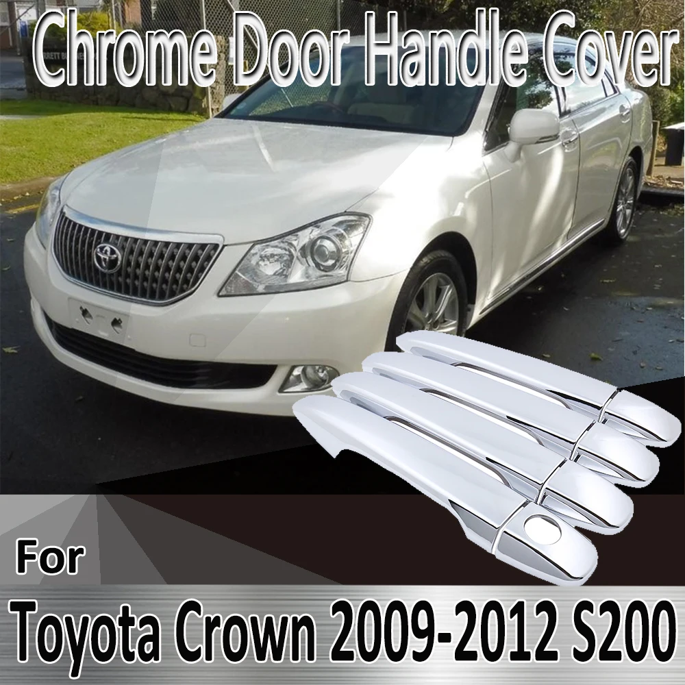 

Декоративные Хромированные наклейки на дверную ручку для Toyota Crown S200 2009 ~ 2012 2010 2011