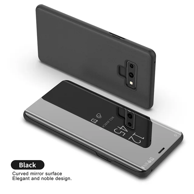 Smart Mirror Flip Case For Samsung Galaxy Note 9 8 10 20 S22 S21 S20 FE S8 S9 S10 Plus S10E A51 A12 A31 Cover Coque samsung flip phone cute Cases For Samsung