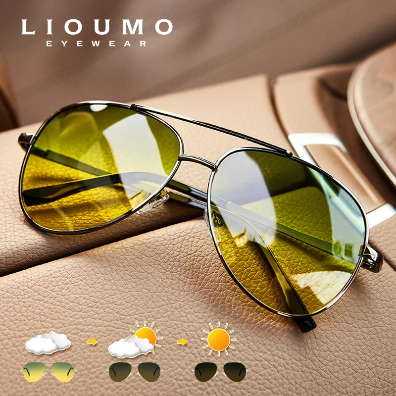 Fashion Pilot Sunglasses For Men Polarized Photochromic Day Night Driving Glasses Women Chameleon Goggles Unisex Sonnenbrille - Sunglasses - AliExpress - Аксессуары для мужчин и женщин