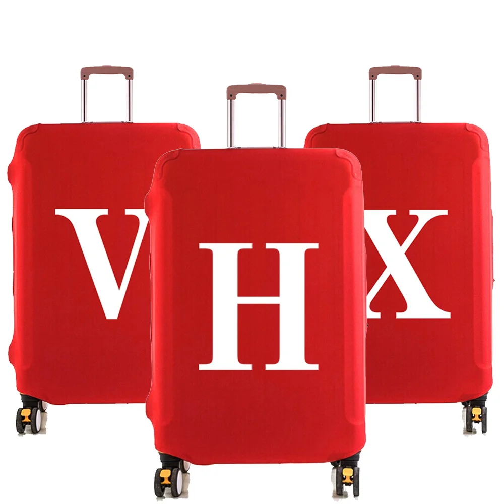 

Travel Luggage Protective Cover Suitcase Case Travel Accessories Elastic Luggage Cover White Series Apply To 18-28inch Suitcase