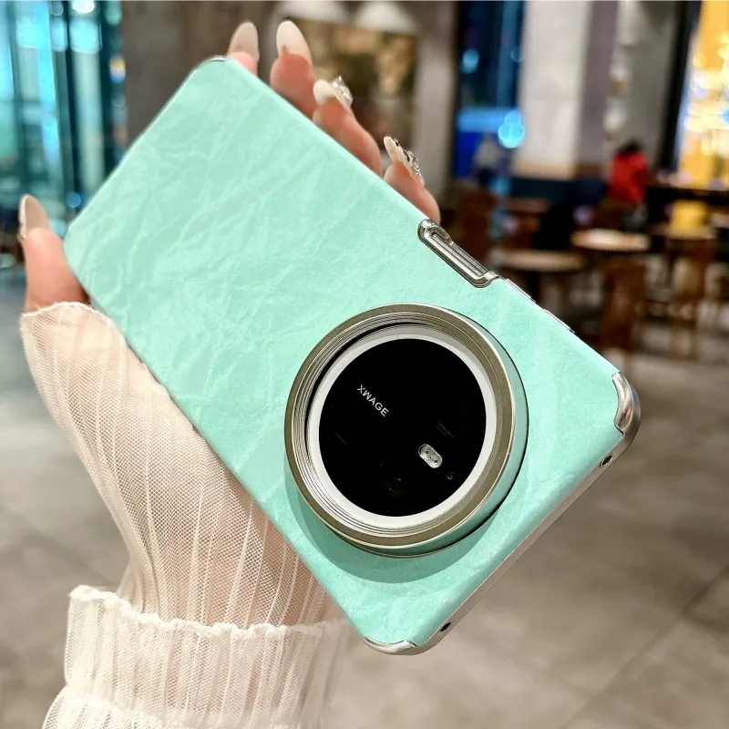 Luxurious Velvet Fabric Shockproof Case with Plated Lens Cover