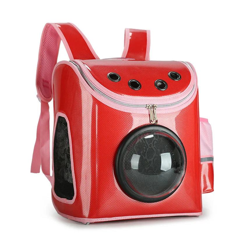 thumbnail image 1 of Bolsa de transporte para gatos, bolsa portátil y transpirable para gatos, bolsa de viaje para exteriores, transparente, para gatos, perros pequeños, suministros para mascotas, 1 of 5