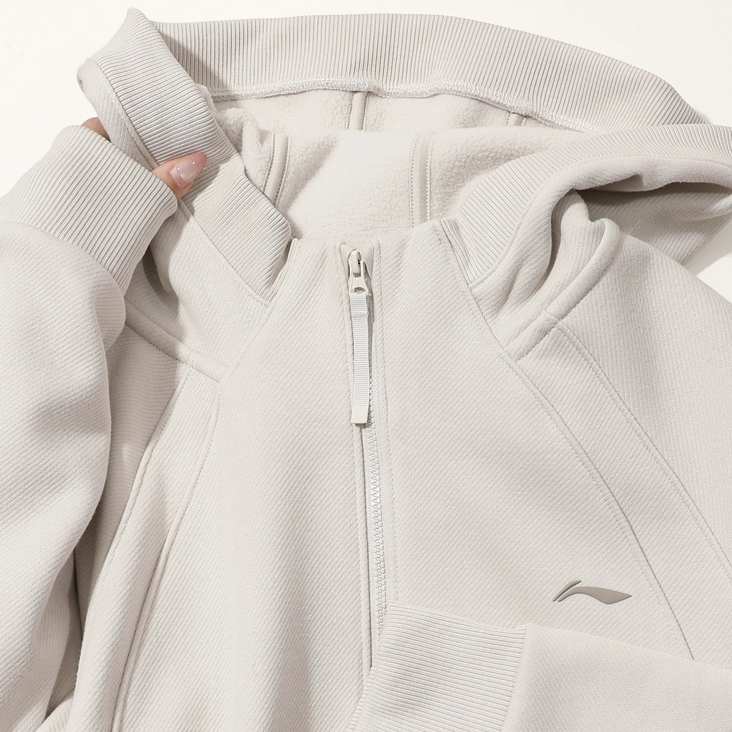  여성용 피트니스 시리즈 겨울 2025 오버사이즈 플리스 안감 후드 오픈 가디건 스웨트셔츠 따뜻한 캐주얼 스포츠웨어