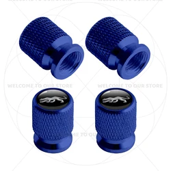 Premium Aluminum Car Tire Valve Caps - Set of 4 Stylish Air Dust Covers Accessories (N)