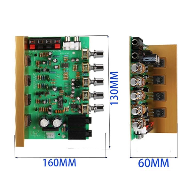 OK688 잔향 앰프 보드, 2.0 채널, 100W x 2 파워 오디오 앰프 보드, 듀얼 AC18-24V 홈 스피커, OK AMP