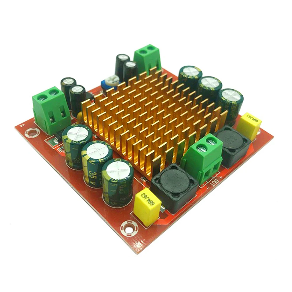 XH-M544 Power Amplifier Board 150W High-power TPA3116DA Digital Power Amplifier Board Module DC 12-26V Radiator for Home Theater
