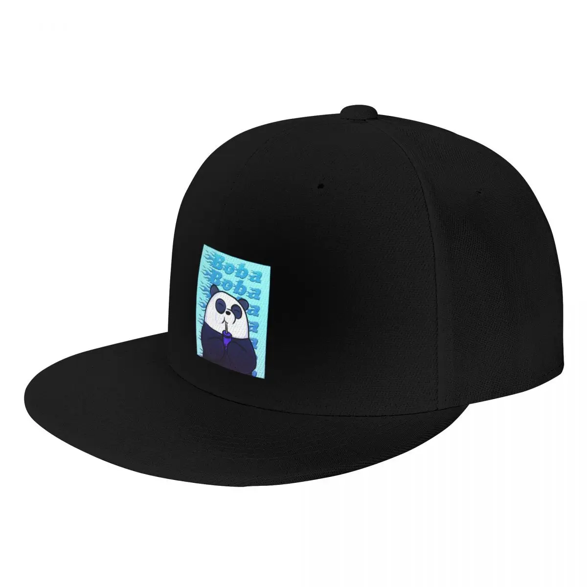 

Boba Panda BlueCap Baseball Cap derby hat Uv Protection Solar Hat Men's Women's