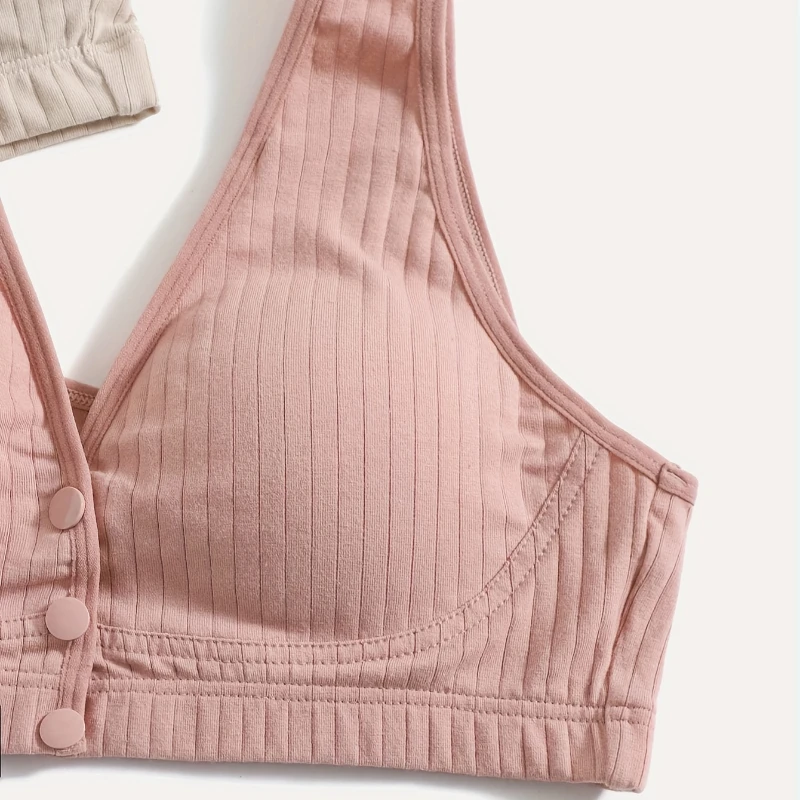 3 PCS Cotton Maternity Nursing Bras Pregnant Breastfeeding Pregnancy Women Underwear Breast Feeding Bra Soutien Allaitement 4