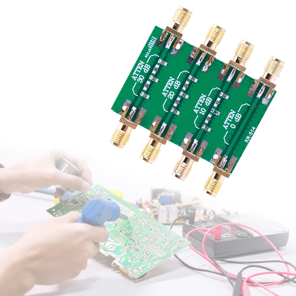 SMA 더블 여성 헤드 RF 고정 감쇠기 DC-4.0GHz 무선 주파수 고정 감쇠기 모듈 보드 200mW 0dB 10dB 20dB 30dB