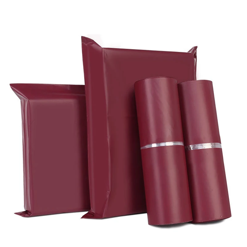 50Pcs New Brown Red Courier Mailer Bags Packaging Poly Package Plastic Self-Adhesive Express Bag Envelope Postal Pouch Mailing