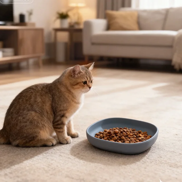 2PCS Whisker-Friendly Silicone Cat Plates, Wide Shallow Pet Bowls, Non-Spill Feeding Dish for Dry Wet Food 6