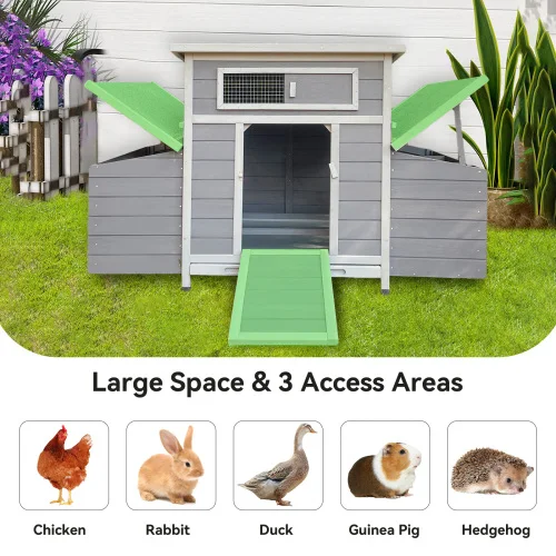 Large Wooden Chicken Coop 5
