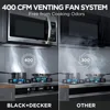 er The Range Microwave Oven with One Touch, 1000 Watts, 400 CFM and Sensor Cooking, OTR 1.9 Cu.ft 3
