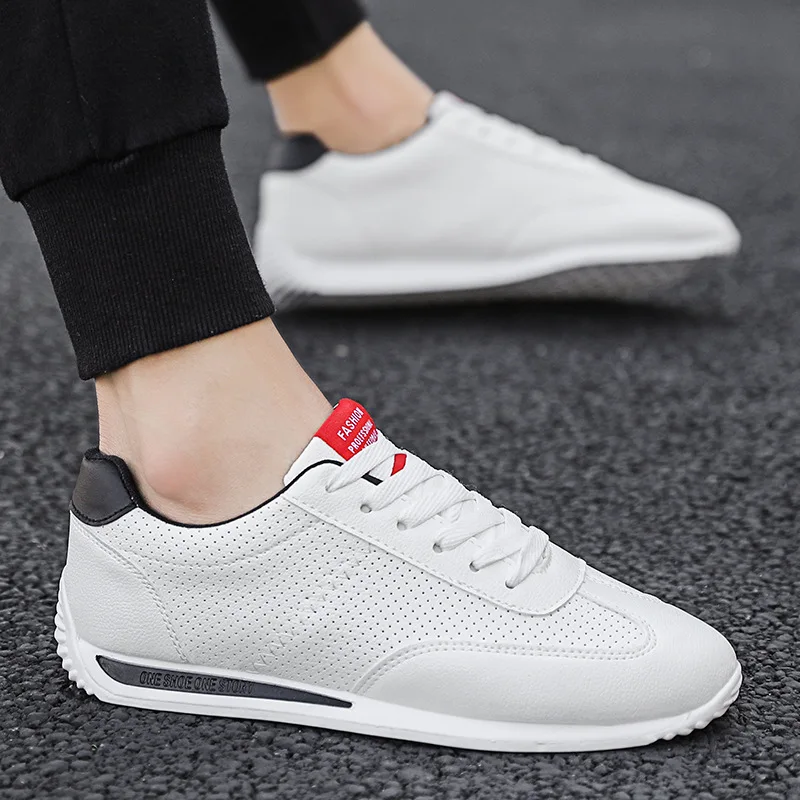 

кроссовки мужские кеды мужские кроссовки мужские белые Кроссовки мужские весна-осень кеды Дышащие кроссовки для мужчин и женщин, однотонная повседневная обувь на шнуровке, нескользящая прогулочная обувь, на лето