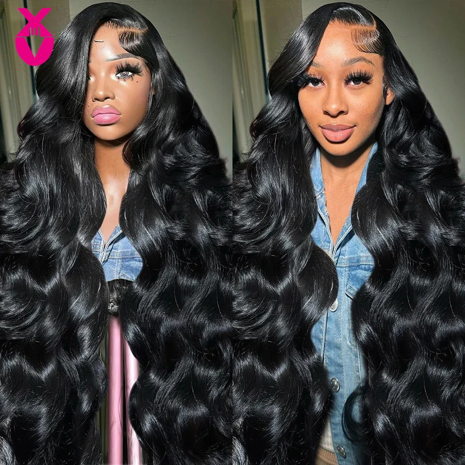 

180% Density Body Wave Preplucked Human Hair Wig Brazilian Virgin Human Hair Wig For Women 13x4 HD Transparent Lace Wig