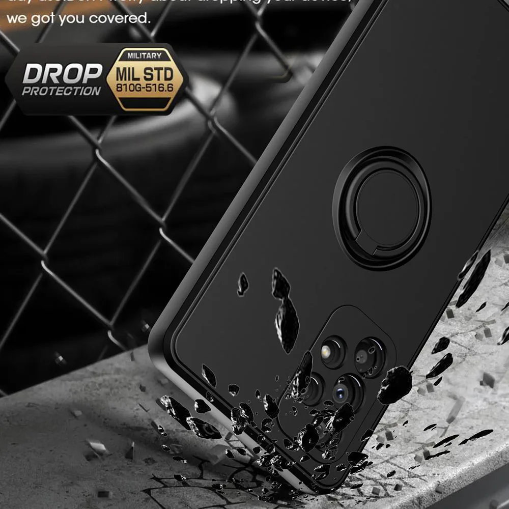 Magnetic Ring Holder Liquid Silicone Phone Case