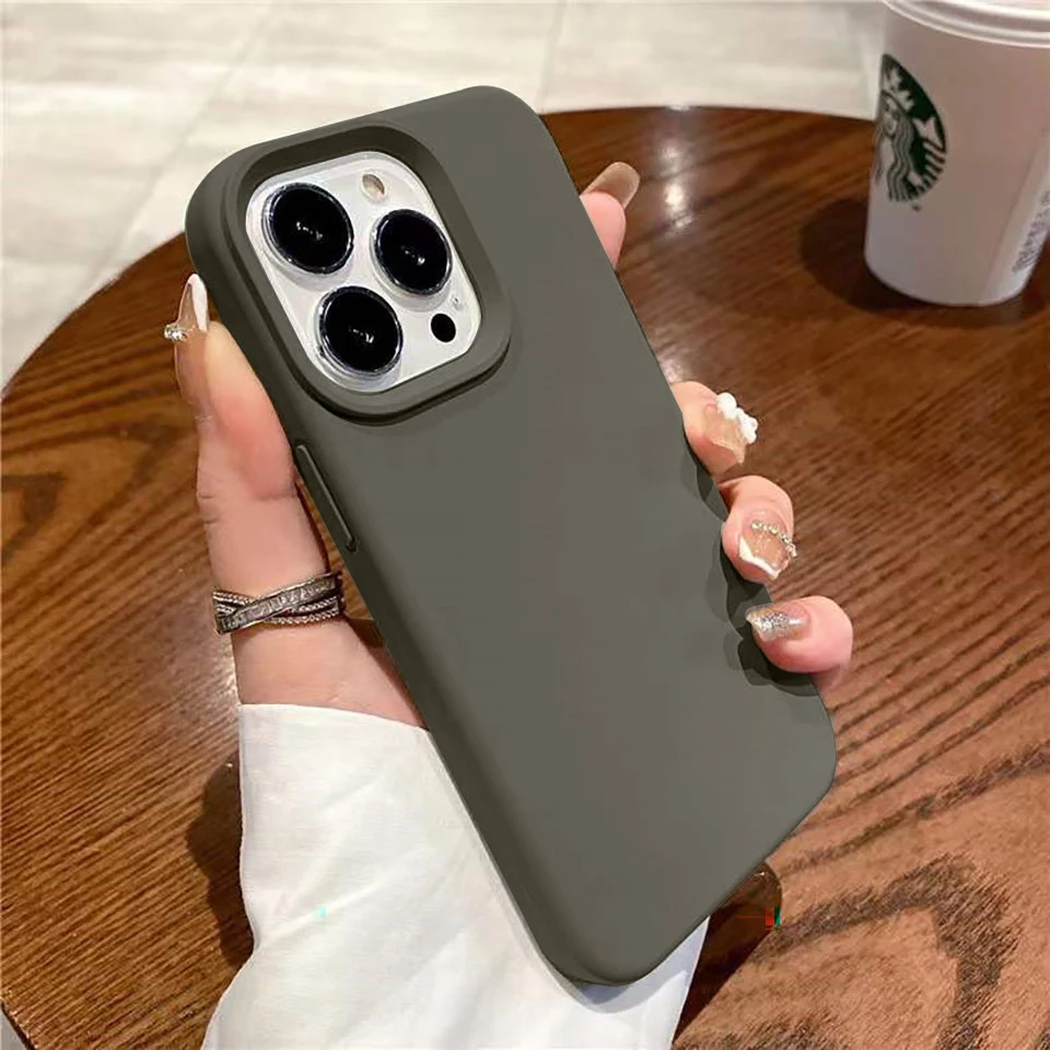 thumbnail image 1 of Original Liquid Silicone Case For iPhone 15 14 13 12 11 Pro Max Shockproof Soft Back Cover For 14 15 Plus Cute Cases Accessories, 1 of 5