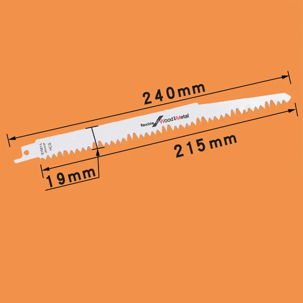 5/1pcs 240mm Reciprocating Saw Blades BI-Metal Saw Handsaw Electric Cutting Wood Pruning Multi Blade reciprocating saw blades