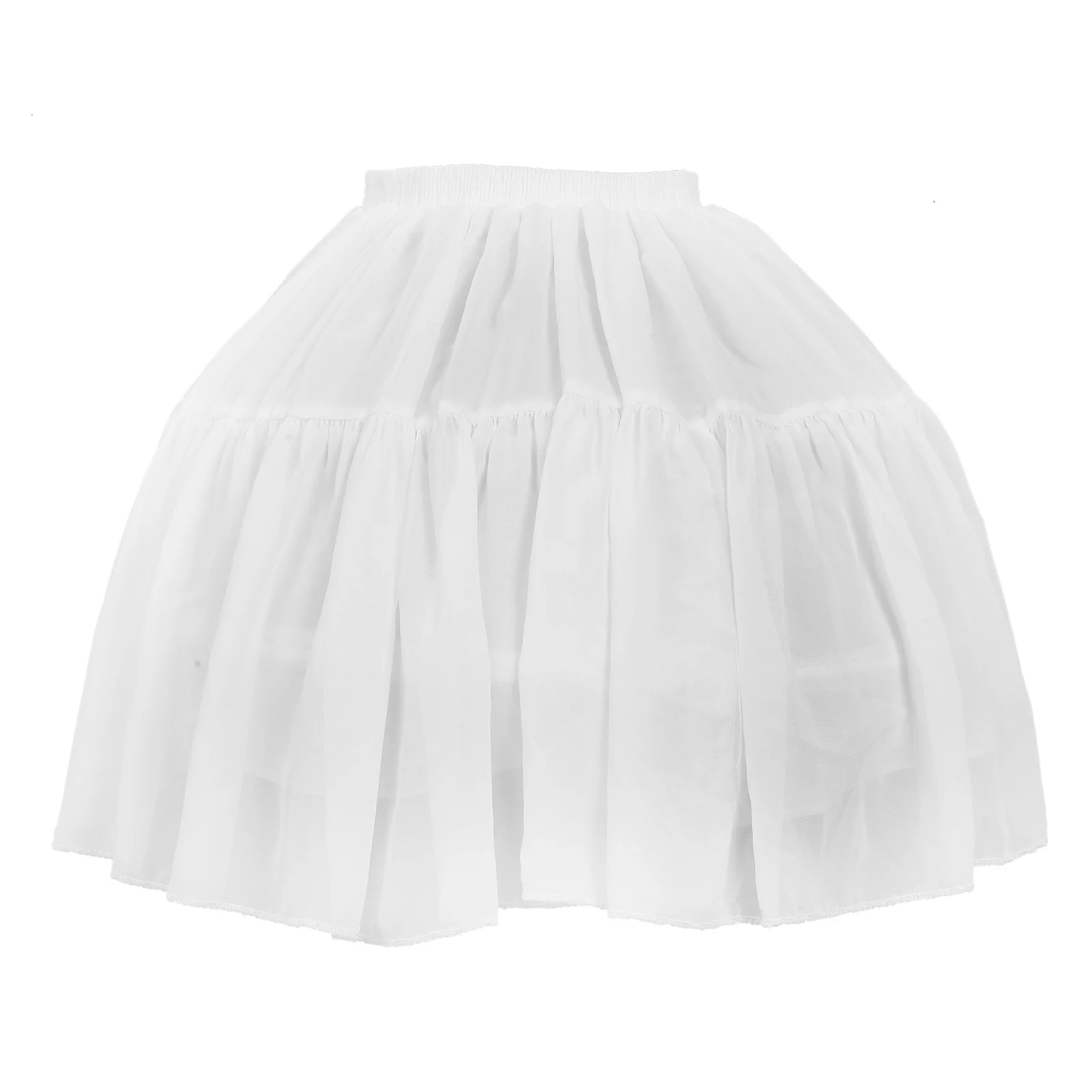 Adjustable Pannier Women's Tulle Dress Fabric White Skirt Beautiful Gauze