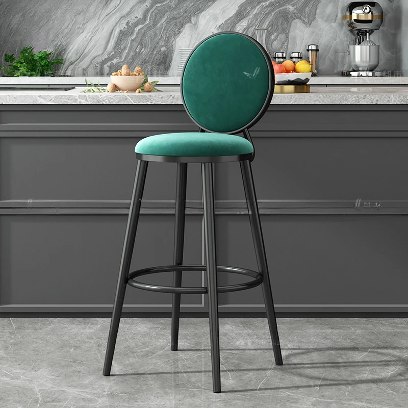

Kitchen Counter Stool Lightweight Chair Bar Backrest Chairs Luxury Make Up Mid-century Breakfast Adjustable Comfortable Stools