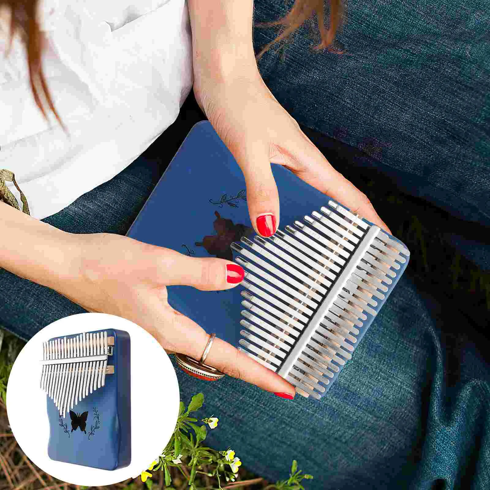 

Key Kalimba Portable Thumb Piano Mahogany Wooden Mbira Musical Instrumentos Musicales Keys Instruments Calimba Machine