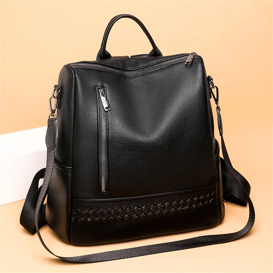 

Высококачественные кожаные дизайнерские рюкзаки, женские сумки на плечо, школьные сумки для девочек-подростков, рюкзак большой емкости, дорожная сумка