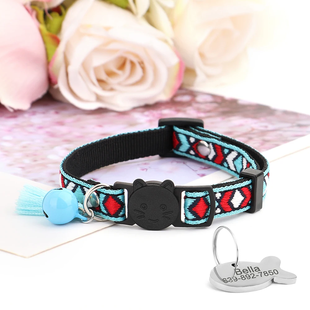 Title 24, Personalized Nylon Cat Collar Safety Breakaway ...