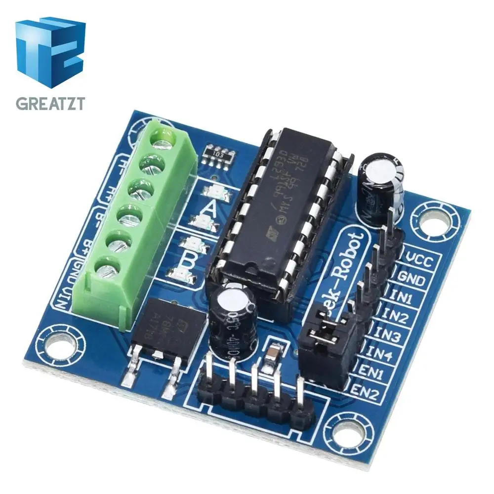 GREATZT Mini 4CH 4-Kanal-Motorsteuerungs-Shield L293 L293D Erweiterungsplatine Modul