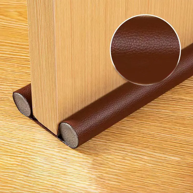 Dual-Sided Door Draft Guard - Flexible Noise and Insect Barrier Seal Strip