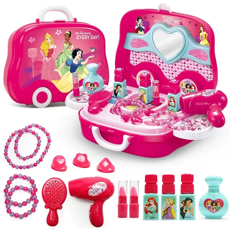 [Disney] Kids Cosmetics Frozen princess Kids Makeup Playset lipstick kitchen toy set play house set kids toys for girls gift 2