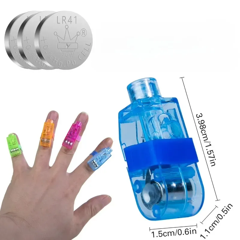 LED Finger Lights Glow Party Favors for Kids Birthday Rave Dance Concert Night Events Safe Flashing Flashlights Toys Gifts