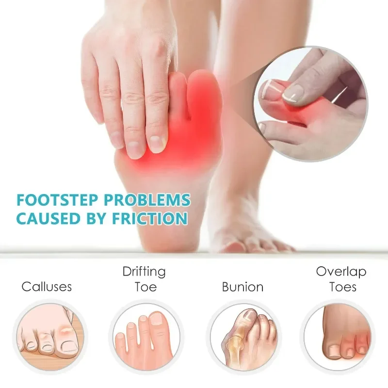 3 Types Soft Elastic Toe Separator Silicone Hallux Valgus Orthopedic Protector Thumb Corrector Spacers Bunion Relief Foot Care toe separators toe corrector toe protector