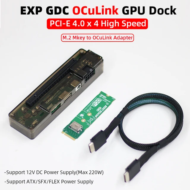 EXP GDC OCuLink-Adaptador de tarjeta gráfica externa M.2 Mkey a OCuLink,  base de GPU