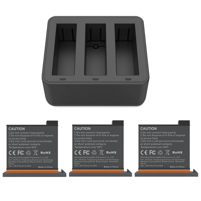 Osmo Action One Lcd Smart Charger Kit Bateria de Lítio para Dji Osmo Action One Acessórios para Câmera Ação em Pcs 1200mah - Image 2