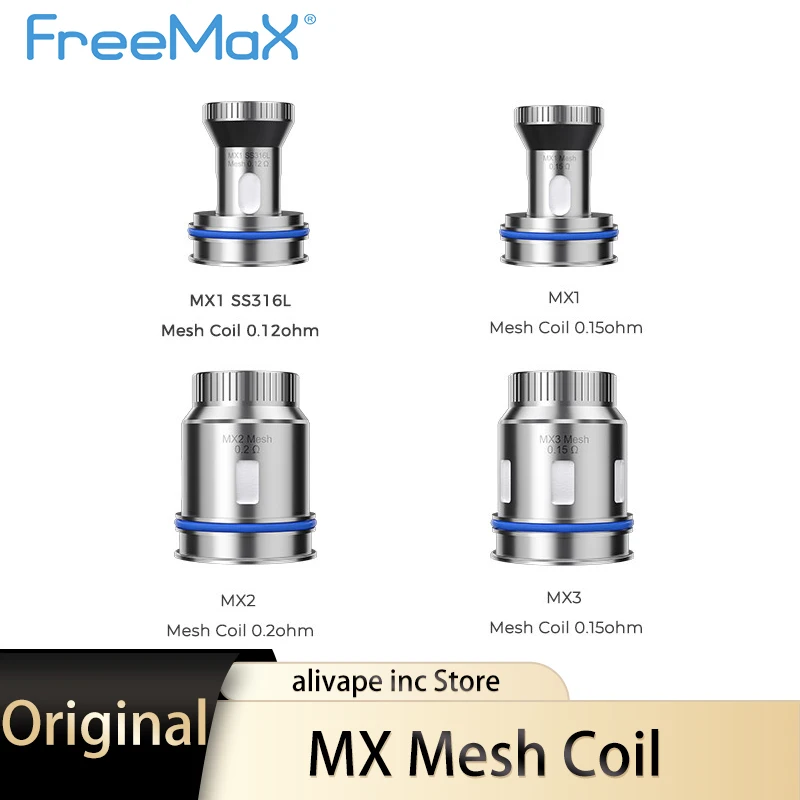 Tanie 3 sztuk/partia Freemax MX1 siatki cewki MX1 SS316L 0.12ohm MX1 sklep