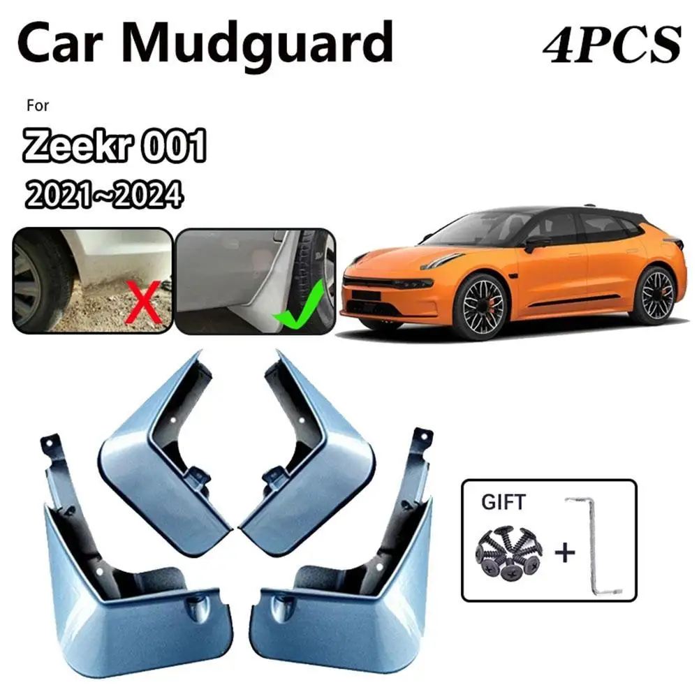 

4 шт., брызговики для ZEEKR 001 2021-2024