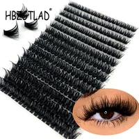 60D/80D Mink Eyelashes 100/280 Bundles Natural Eyelash extension 3D Russia Volume Individual Eyelash Cluster Makeup Tools Lashes 2