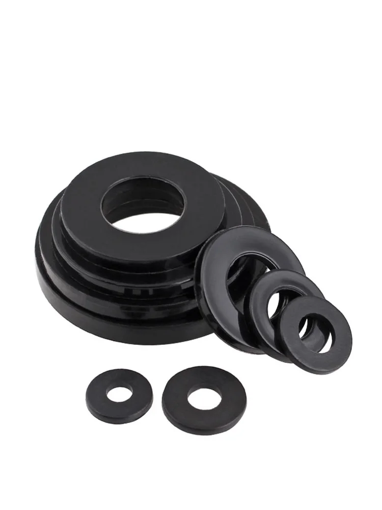 PA66 Nylon Plastic Flat Washer Plane Spacer M2 M2.5 M3 M4 M5 M6 M8 M10 M12 M14~M20 Insulation Gasket Ring For Screw 1~3mm nylon washers,plastic washers