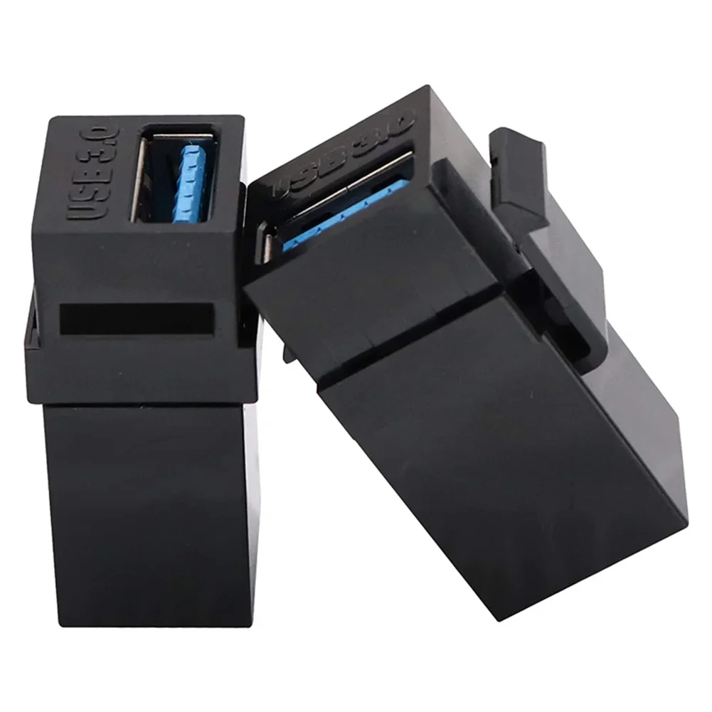 USB 3.0 Keystone Jack Inserts Connect Equipment with USB Port Snap-in Connector Socket Adapter Port for Wall Plate Outlet Panel