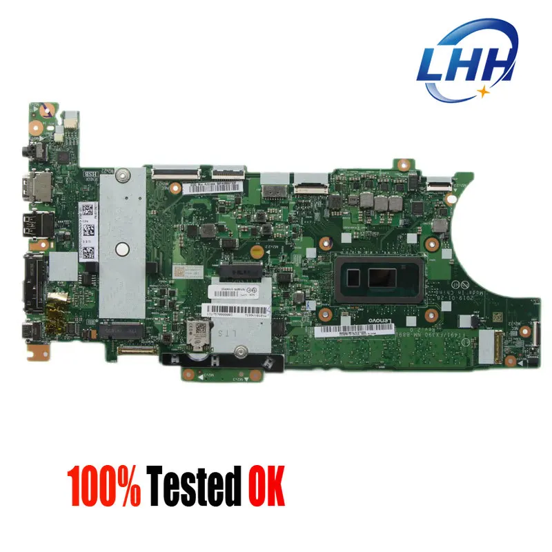 

NM-B891 материнская плата для ноутбука Lenovo ThinkPad T490s X390, материнская плата с I7-8665U CPU RAM 16G 100%