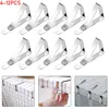 4-12pc Stainless Steel Tablecloth Clamps Table Cloth Clips Holder for Party Wedding Promenade Picnic Table Cover Clamps Decor 2