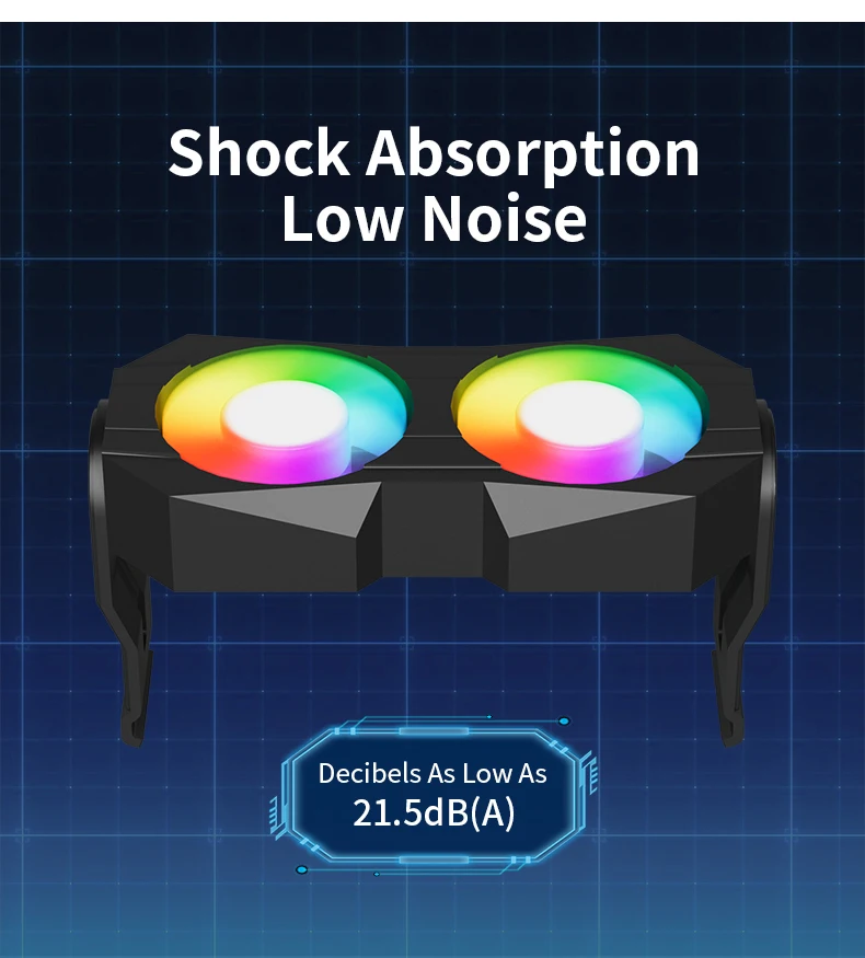 Z-X5 memory module cooler fan ARGB lighting synchronized desktop computer case a
