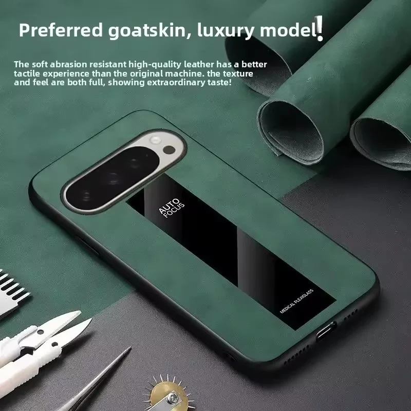 Luxury Sheepskin PU Leather Business Matte Shockproof Phone Case