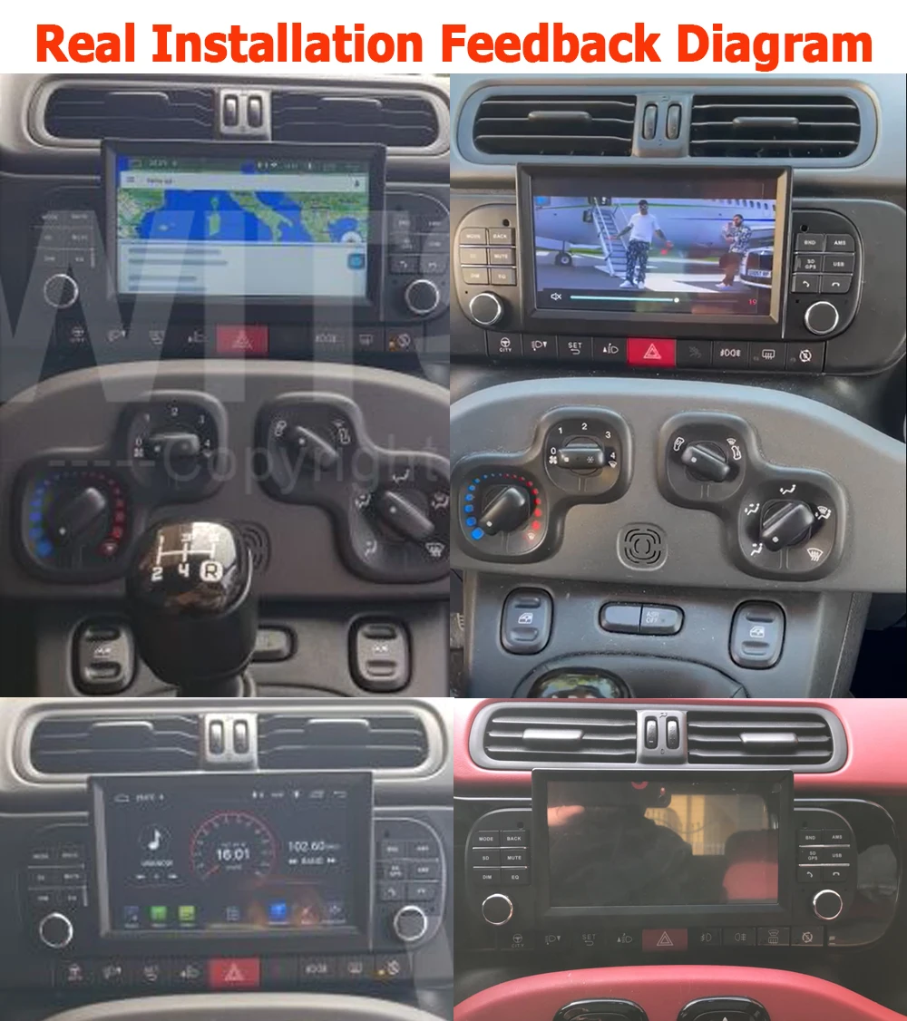 Pellicola di protezione dello schermo in vetro temperato per Fiat Panda  2021 7 pollici autoradio GPS navigazione accessori interni - AliExpress