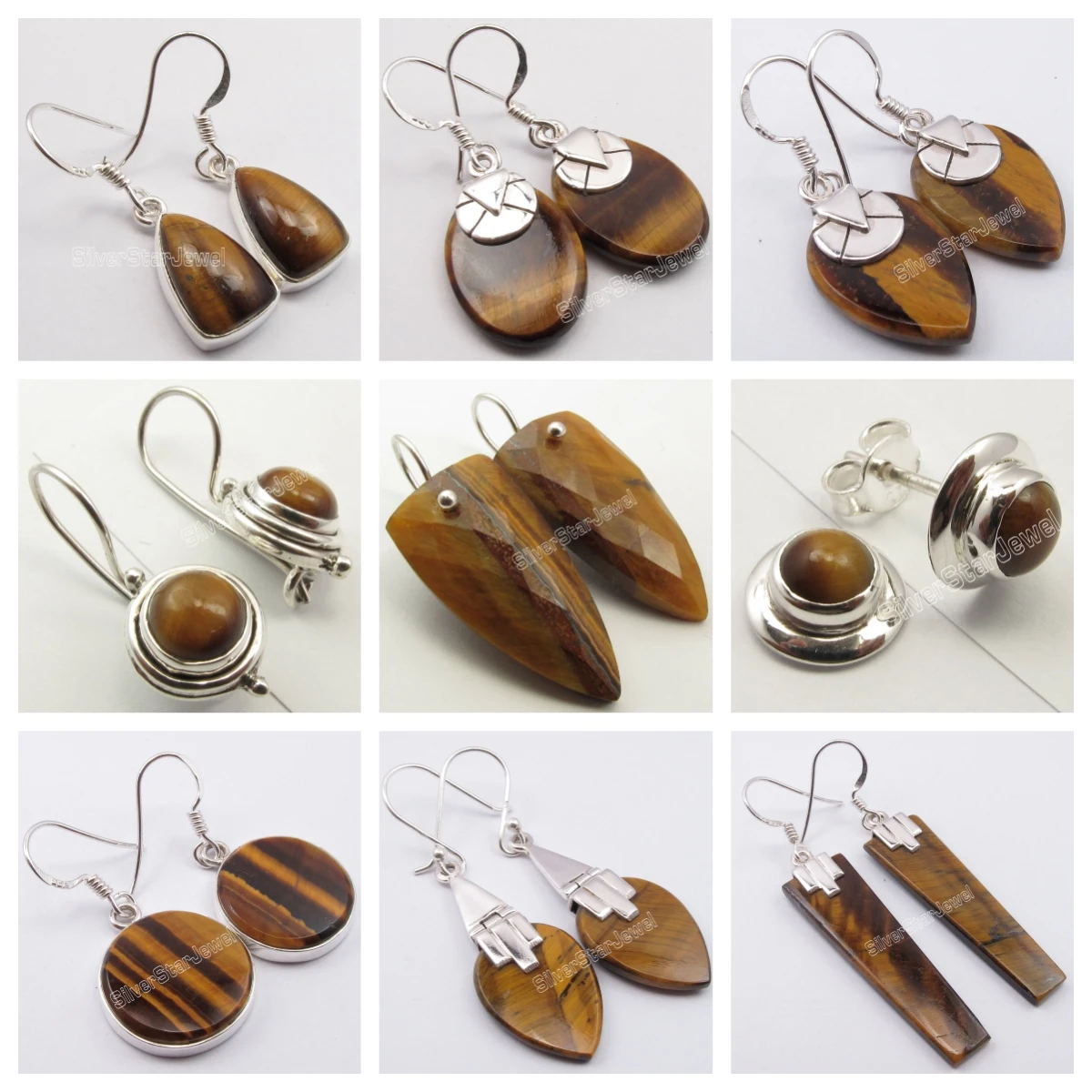 

India Origined Classic Jewelry Semi-precious Stone Earrings Collection 282