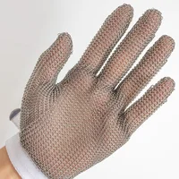 Handsave Chainmail Glove, Cut Resistant Glove Food Grade, Stainless Steel Mesh Metal Butcher Glove Oyster Shucking Kitchen 2