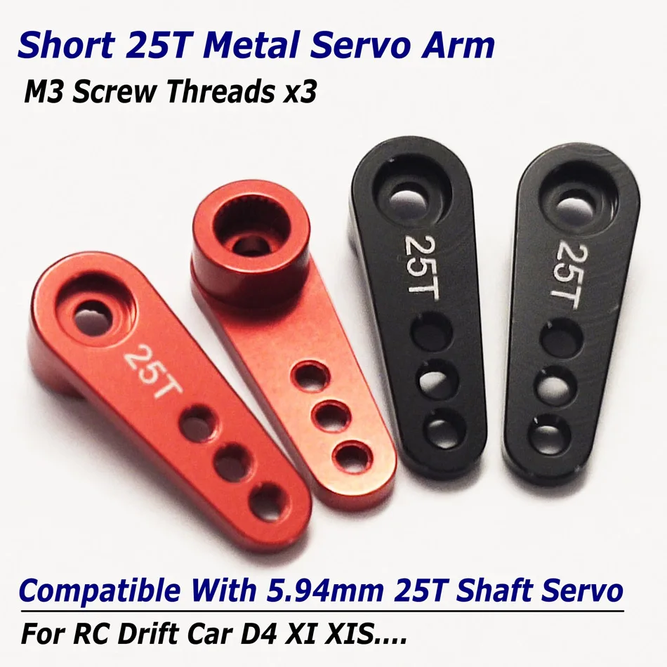 Standard25T28mmServoShaft594mmCNCAluminumAlloymetalArmHorn