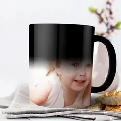 Personalized Color - Changing Magic Mug - Unique Custom Photo Gift - 301 - 400ml (Color changing mug)